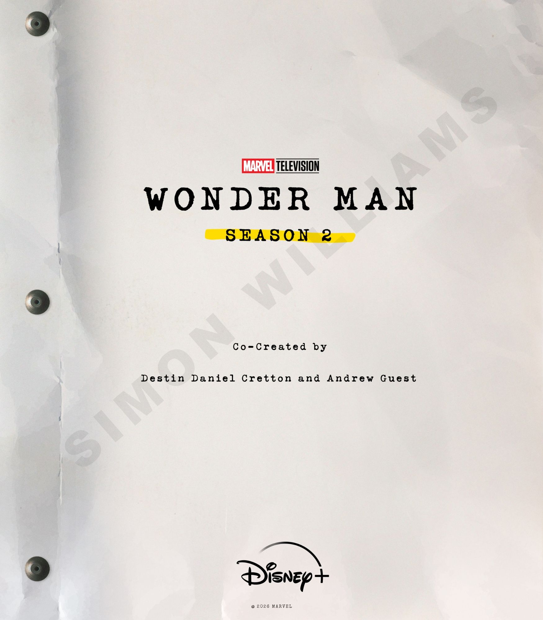 WONDER MAN - Saison 2